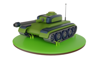 batalha tanque 3d ilustração. militares blindado veículo. militares batalha transporte com terra batalha máquina png