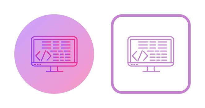 icono de vector de codificación