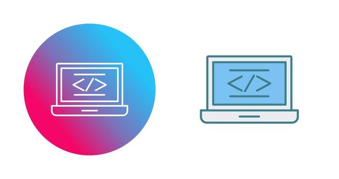 icono de vector de codificación