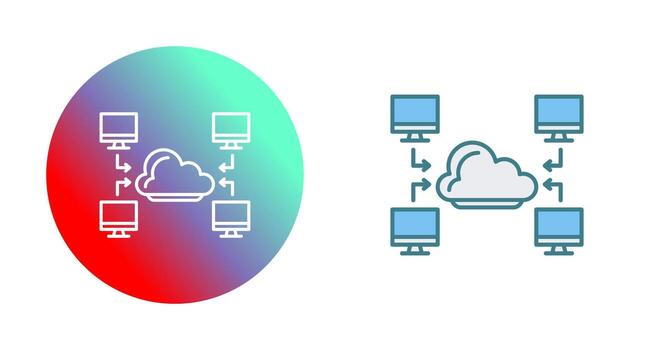icono de vector de computadora