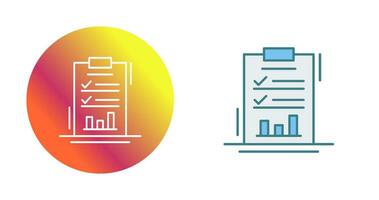 Report List Vector Icon