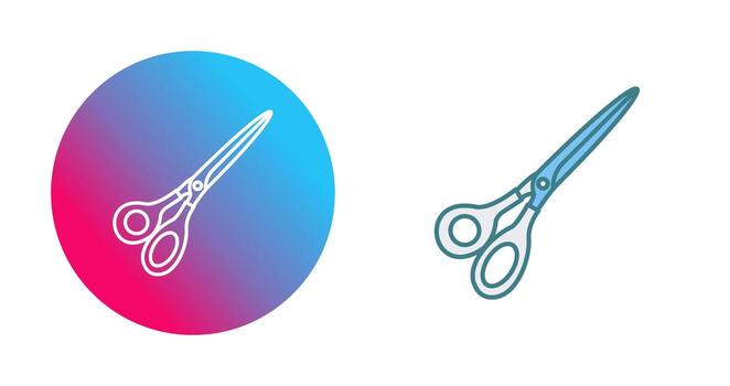 icono de vector de tijeras