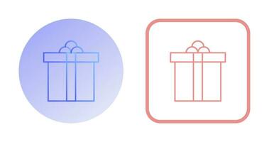 icono de vector de caja de regalo