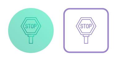 icono de vector de señal de stop