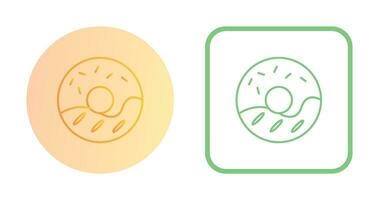 Cream Doughnut Vector Icon