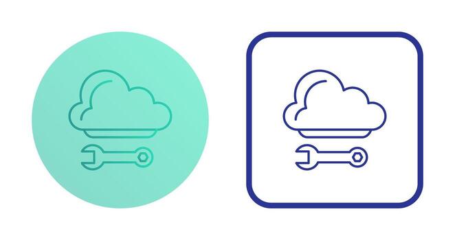 icono de vector de computación en la nube