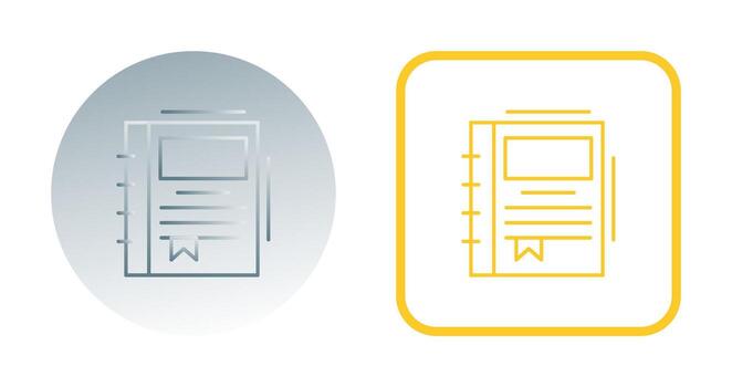 Spring Notebook Vector Icon