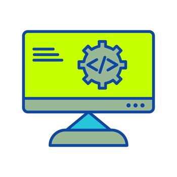 Unique Code Optimization Vector Icon