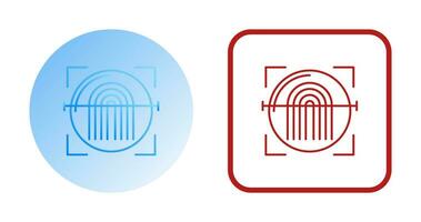 Fingerprint Scanner Vector Icon