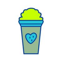 Unique Strawberry Milkshake Vector Icon