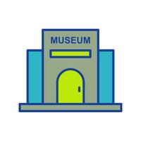 icono de vector de edificio de museo