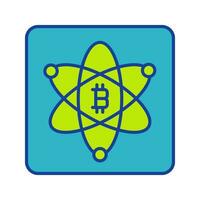 Bitcoin Science Vector Icon