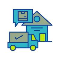 Package Receiving Vector Icon