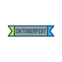 icono de vector de banner de oktoberfest