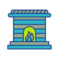 Fireplace Vector Icon