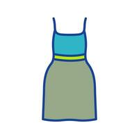 Cocktail Dress Vector Icon