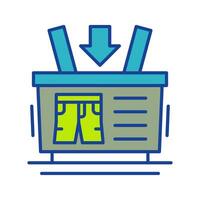 Shopping Basket Vector Icon