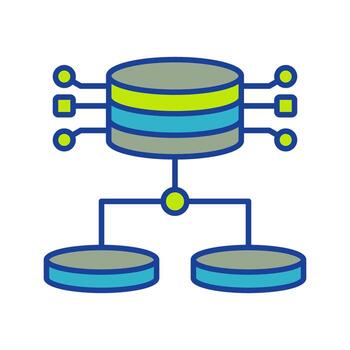 icono de vector de datos estructurados