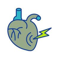 Heart Attack Vector Icon