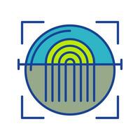 Fingerprint Scanner Vector Icon