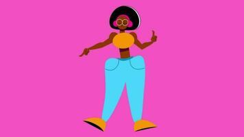 2d animated people funny dancing video