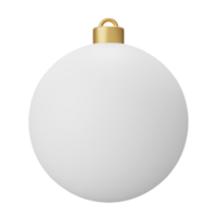 white Christmas bauble ball png
