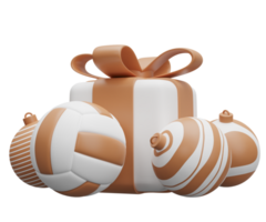 volleyball ball christmas gift png