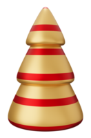 red christmas tree on transparent background png