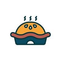 pie filled color icon. vector icon for your website, mobile, presentation, and logo design.