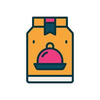 food pack filled color icon. vector icon for your website, mobile, presentation, and logo design.
