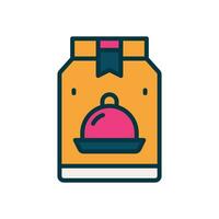 food pack filled color icon. vector icon for your website, mobile, presentation, and logo design.