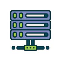 server filled color icon. vector icon for your website, mobile, presentation, and logo design.