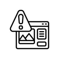 danger line icon. vector icon for your website, mobile, presentation, and logo design.