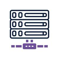 server dual tone icon. vector icon for your website, mobile, presentation, and logo design.