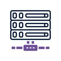 server dual tone icon. vector icon for your website, mobile, presentation, and logo design.