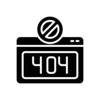 error glyph icon. vector icon for your website, mobile, presentation, and logo design.