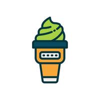 ice cream filled color icon. vector icon for your website, mobile, presentation, and logo design.