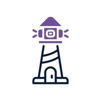 lighthouse dual tone icon. vector icon for your website, mobile, presentation, and logo design.