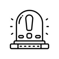 alert line icon. vector icon for your website, mobile, presentation, and logo design.