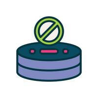 database filled color icon. vector icon for your website, mobile, presentation, and logo design.