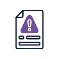 file dangerous dual tone icon. vector icon for your website, mobile, presentation, and logo design.