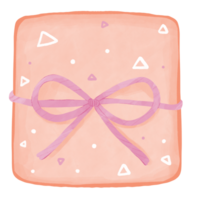 Gift box with ribbon png
