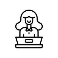 support line icon. vector icon for your website, mobile, presentation, and logo design.