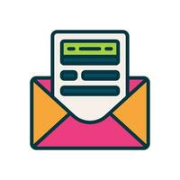 email filled color icon. vector icon for your website, mobile, presentation, and logo design.