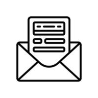 email line icon. vector icon for your website, mobile, presentation, and logo design.