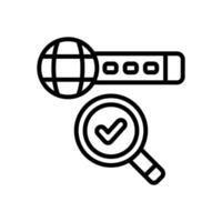 searching line icon. vector icon for your website, mobile, presentation, and logo design.