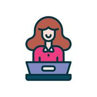 support filled color icon. vector icon for your website, mobile, presentation, and logo design.