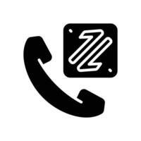 incoming call glyph icon. vector icon for your website, mobile, presentation, and logo design.