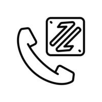 incoming call line icon. vector icon for your website, mobile, presentation, and logo design.