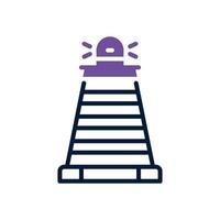 traffic cone dual tone icon. vector icon for your website, mobile, presentation, and logo design.